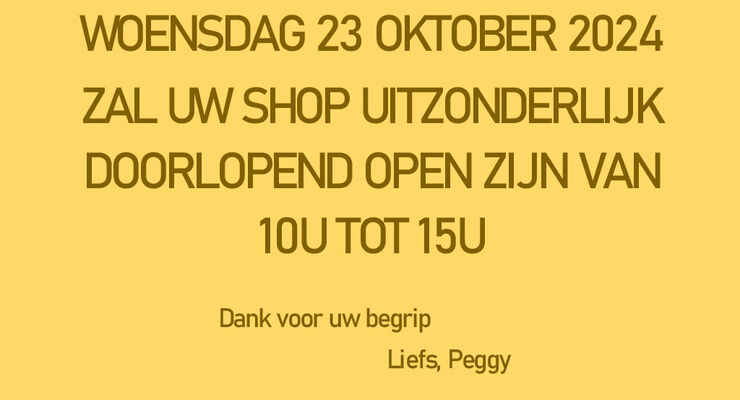 Uitzonderlijk open